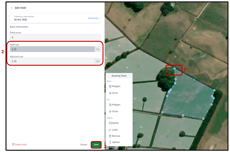 5.2b Editing Paddock Name and Boundaries