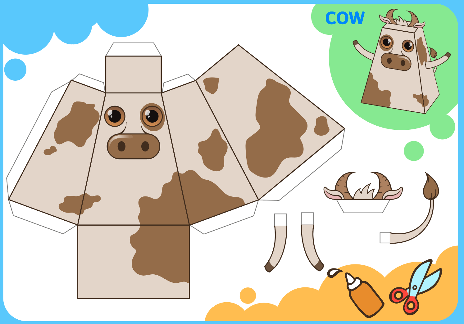 Cut out cow