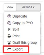Export group